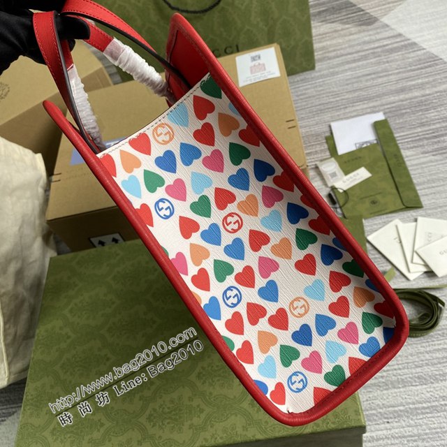 Gucci新款女包 古馳GG系列2021新款兒童托特購包購物袋 Gucci方形復古手提袋肩背包 605614  ydg3222